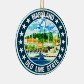 Maryland Keramisch Ornament (Rechts)