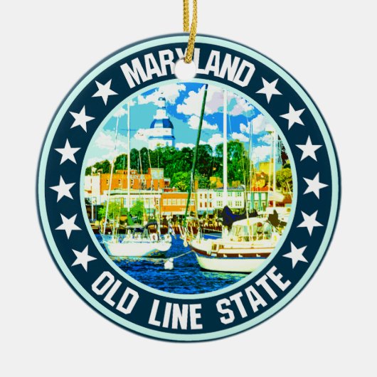 Maryland Keramisch Ornament (Voorkant)