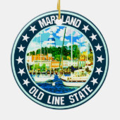 Maryland Keramisch Ornament (Achterkant)