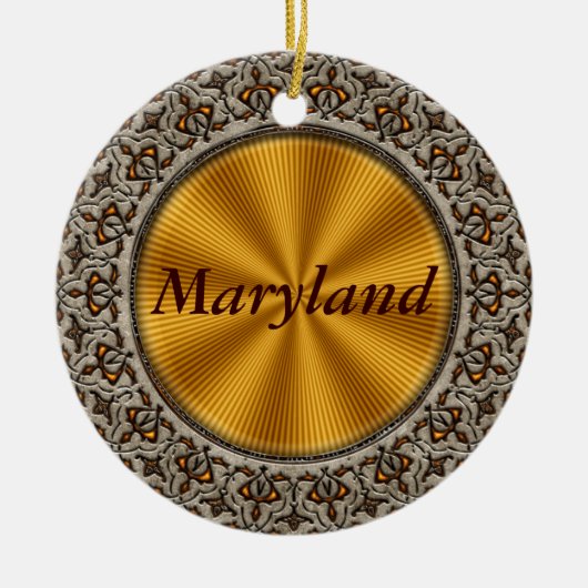 Maryland Keramisch Ornament (Voorkant)