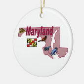 Maryland kerstboomversiering keramisch ornament (Links)