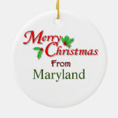 Maryland kerstboomversiering keramisch ornament (Achterkant)