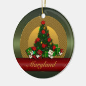 Maryland kerstboomversiering keramisch ornament (Links)