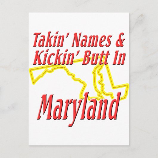Maryland - Kickin' Butt Briefkaart (Voorkant)