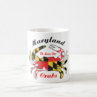 Maryland krab houdt van koffie mok staatsvlag