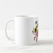 Maryland krab houdt van koffie mok staatsvlag (Links)