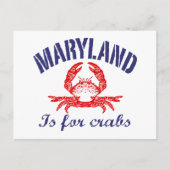 Maryland Krabben Kaart (Voorkant)