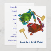 Maryland kruipt voor en na de krab kaart (Voorkant / Achterkant)