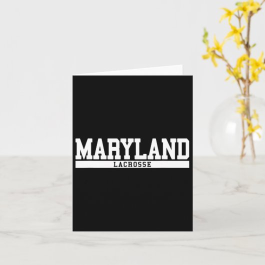 Maryland Lacrosse 2 Kaart (Gele Bloem)