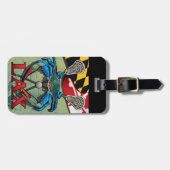 Maryland Lax Blue Crab Crest Bagagelabel (Voorkant horizontaal)