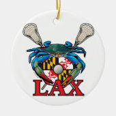 Maryland Lax Blue Crab Crest Keramisch Ornament (Voorkant)