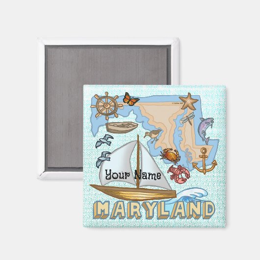 Maryland Magneet (Voorkant / Achterkant)