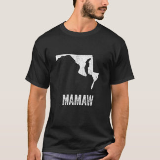 Maryland Mamaw Maryland Silhouette State Coolest G T-shirt