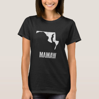 Maryland Mamaw Maryland Silhouette State Coolest G T-shirt