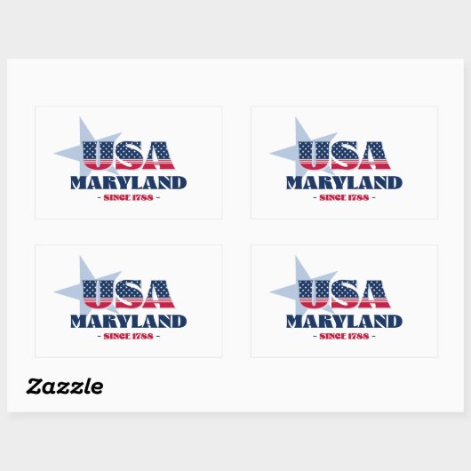 Maryland Mijn thuisstaat Sticker (Vel)