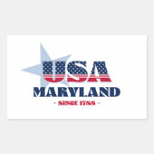 Maryland Mijn thuisstaat Sticker (Voorkant)