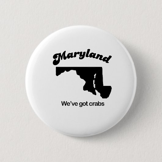 Maryland Motto - We hebben krabben Ronde Button 5,7 Cm (Voorkant)