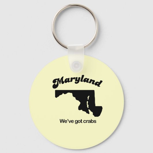Maryland Motto - We hebben krabben Sleutelhanger (Voorkant)