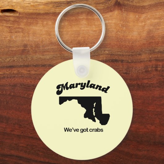 Maryland Motto - We hebben krabben Sleutelhanger (Voorkant)