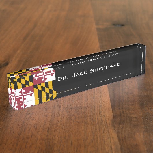 Maryland Naambordje (Zijkant)