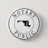 Maryland Notaris Openbaar Ronde Button 5,7 Cm (Voorkant)