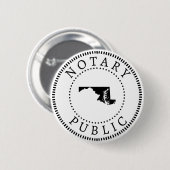 Maryland Notaris Openbaar Ronde Button 5,7 Cm (Voorkant /achterkant)