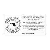 Maryland Notaris publieke erkenningsstempel Zelfinktende Stempel (Design)