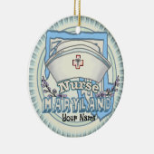 Maryland Nurse Keramisch Ornament (Rechts)
