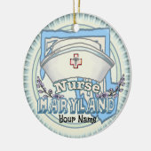 Maryland Nurse Keramisch Ornament (Links)