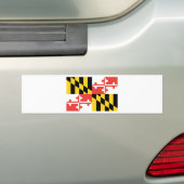 Maryland Officiële staatsvlag Bumpersticker (Op auto)