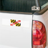 Maryland Officiële staatsvlag Bumpersticker (Op Truck)