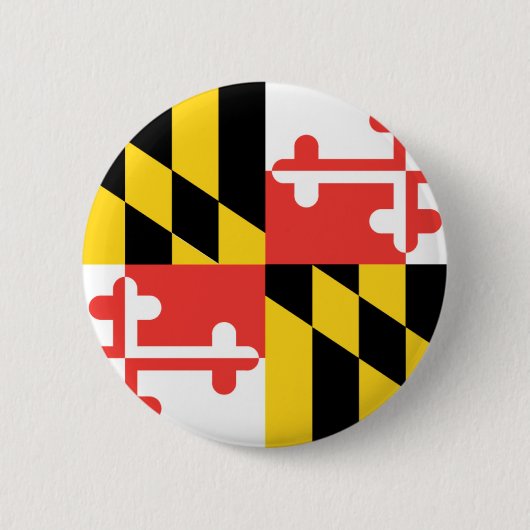 Maryland Officiële staatsvlag Ronde Button 5,7 Cm (Voorkant)