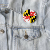 Maryland Officiële staatsvlag Ronde Button 5,7 Cm (In situ)