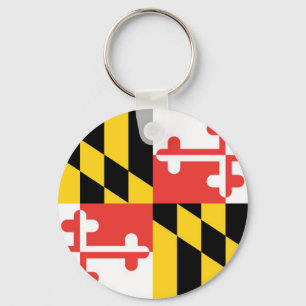 Maryland Officiële staatsvlag Sleutelhanger