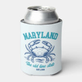 Maryland Old Line State Crab Can Cooler (Blikje Voorkant)