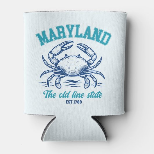 Maryland Old Line State Crab Can Cooler (Voorkant)