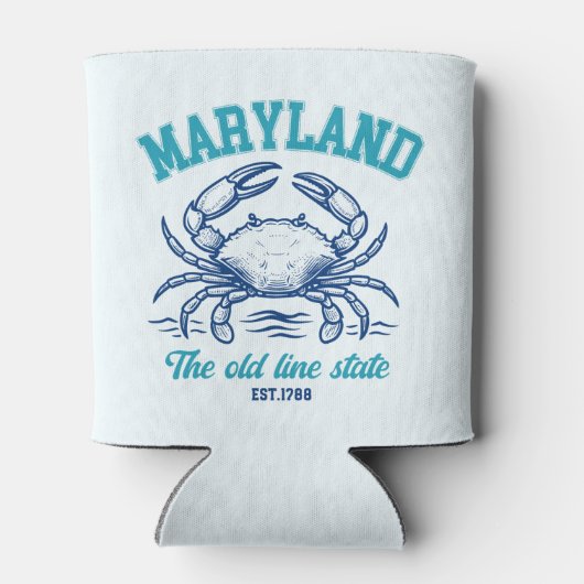 Maryland Old Line State Crab Can Cooler (Achterkant)