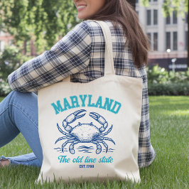 Maryland Old Line State Crab Tote Bag