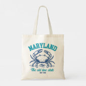 Maryland Old Line State Crab  Tote Bag (Achterkant)