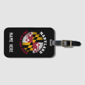 MARYLAND OLD LINE STATE FLAG BAGAGELABEL (Voorkant (horizontaal))
