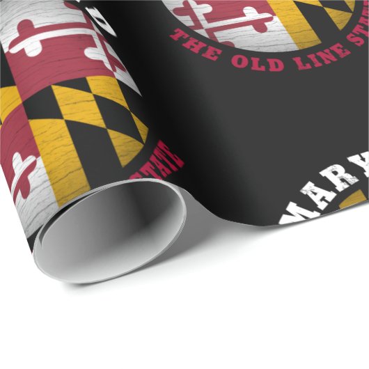 MARYLAND OLD LINE STATE FLAG CADEAUPAPIER (Rol Hoek)
