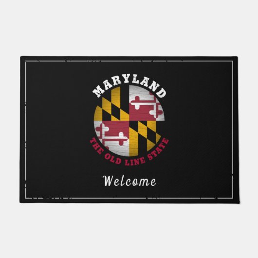 MARYLAND OLD LINE STATE FLAG DEURMAT (Voorkant)