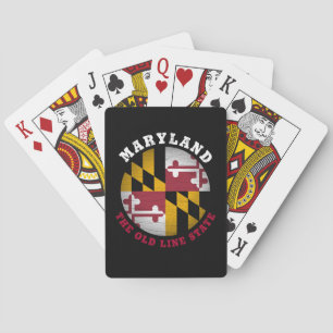 MARYLAND OLD LINE STATE FLAG POKERKAARTEN