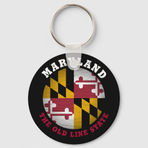 MARYLAND OLD LINE STATE FLAG SLEUTELHANGER