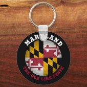 MARYLAND OLD LINE STATE FLAG SLEUTELHANGER (Voorkant)