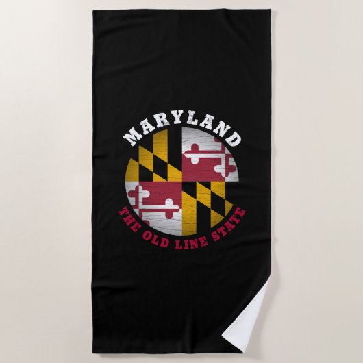 MARYLAND OLD LINE STATE FLAG STRANDLAKEN (Voorkant)