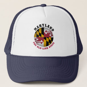 MARYLAND OLD LINE STATE FLAG TRUCKER HAT TRUCKER PET