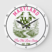 Maryland Old Line State Vogels Grote Klok (Voorkant)