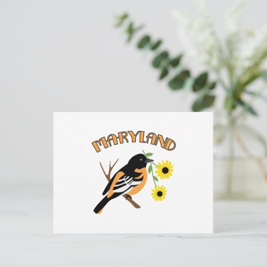 Maryland Oriole Briefkaart (Staand voorkant)