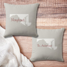 Maryland Outline Custom Accent Sierkussen